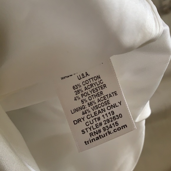 TRINA TURK size 6 strapless multicolor thick dress in excellent condition - Picture 9 of 9